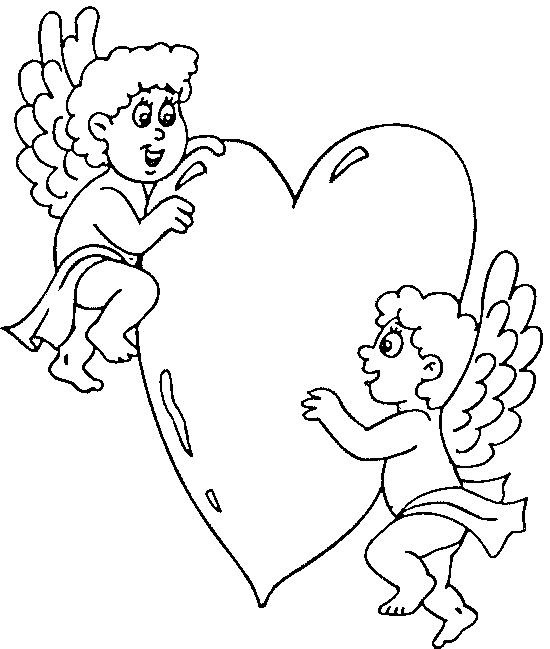 Plansa de colorat cu Valentines day 201 87